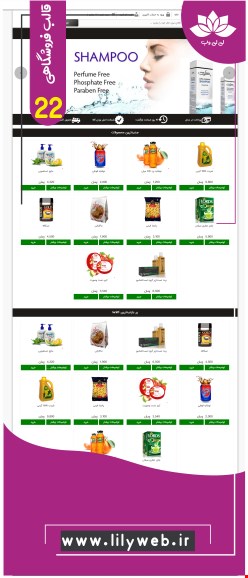 طراحی سایت فروشگاهی(shop22)